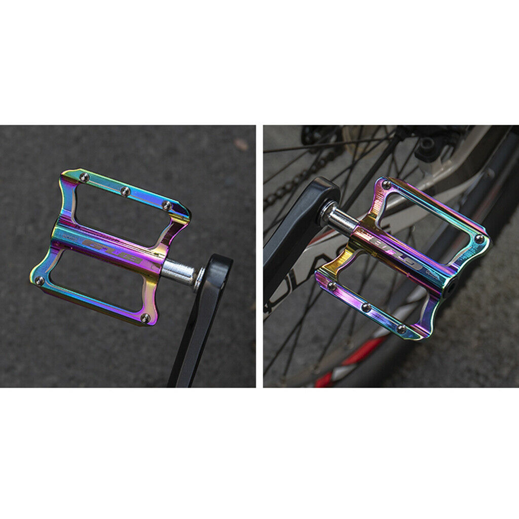 1Pair  Pedals Metal Flat Platform 9/16" Inch 14mm for Road Mountain Bike