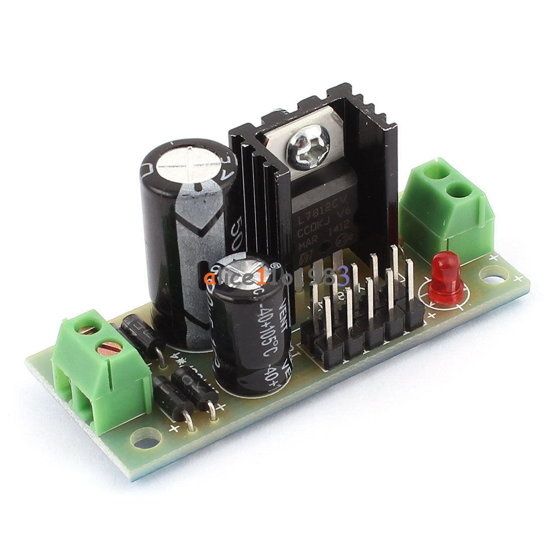L7812 Step Down 14.5V-35V To 12V Power Supply Module DIY Kit