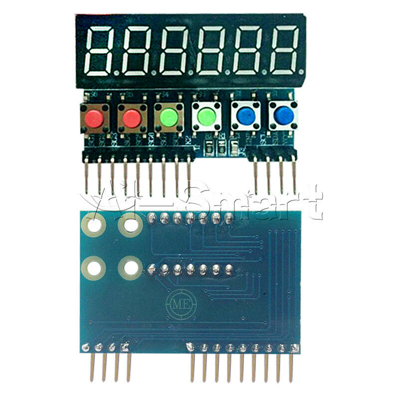 Digital TM1637 6-Bits Tube Display Key Scan Module IIC interface For Arduino