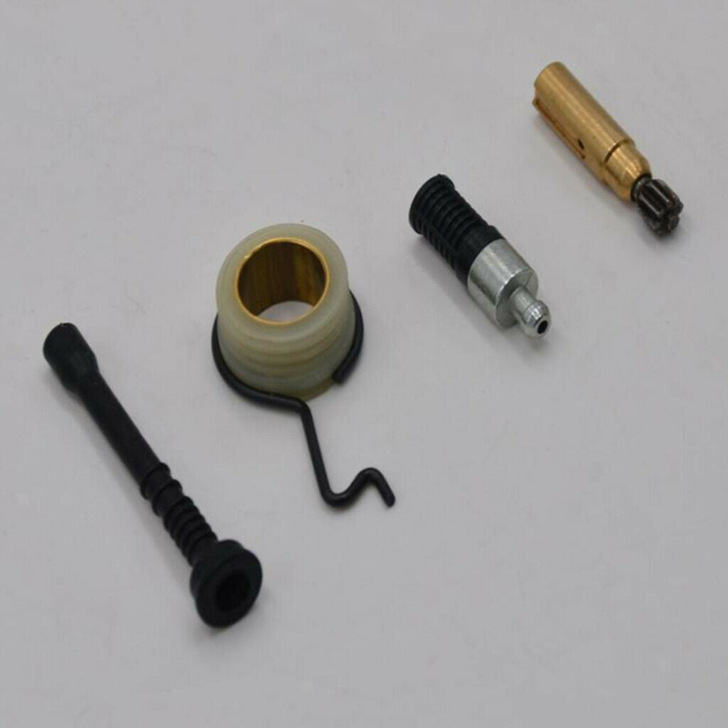 4x Oil Pump Worm Gear Oil Filter Hose Line Set Fit For Stihl ms250 025 New