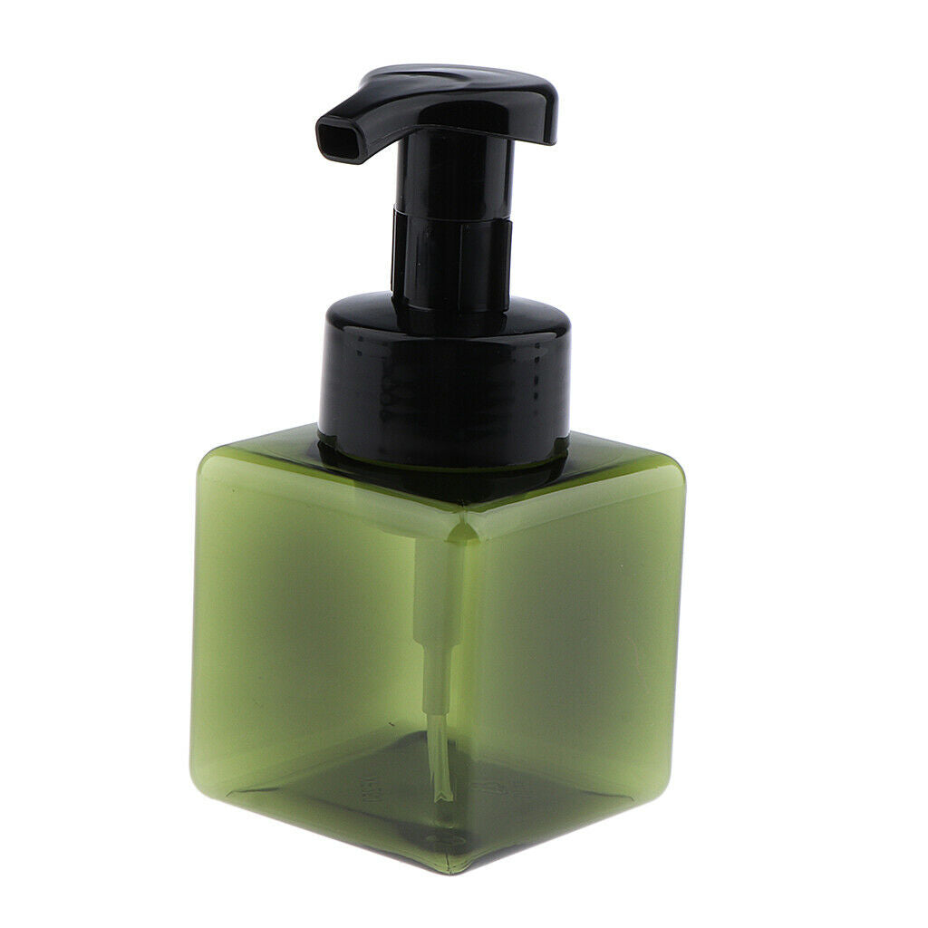 2Pcs Foam Dispenser Pump Bottle Facial Cleanser Container 250ml White Amber