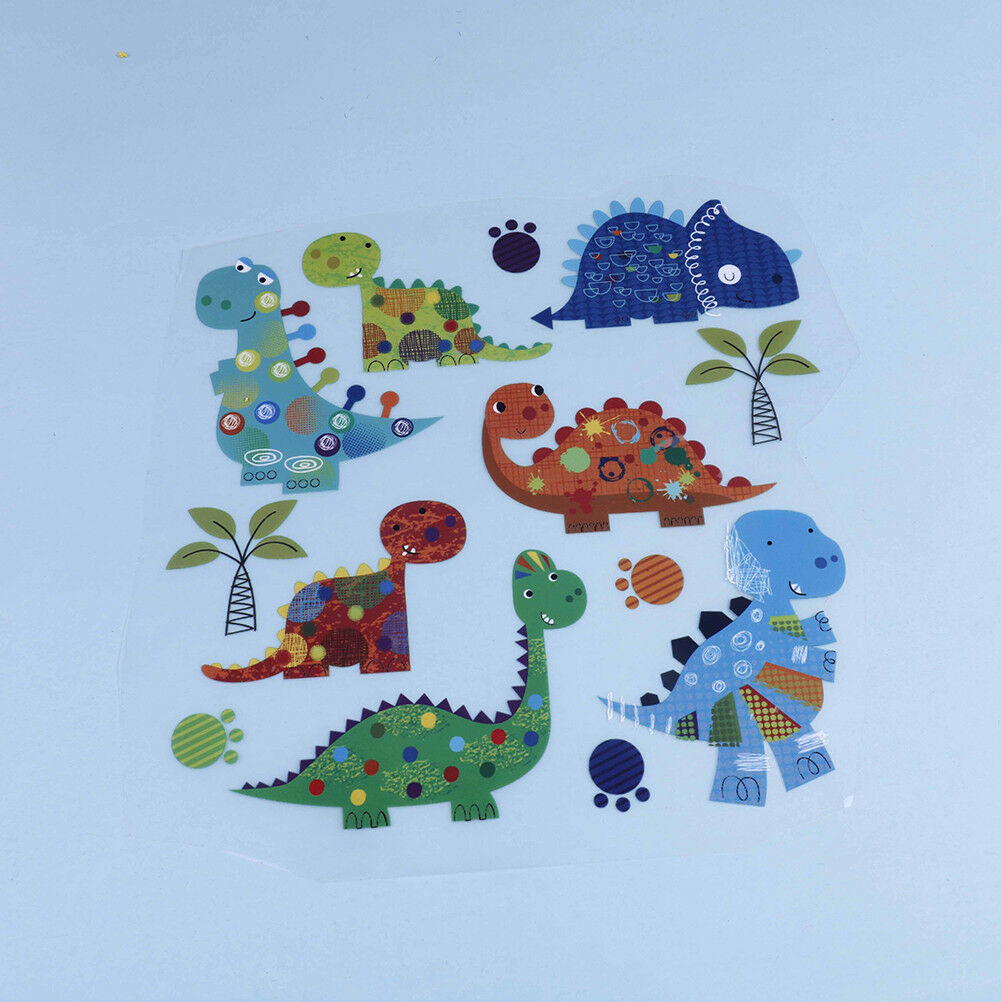 Dinosaur Patches IronOn Transfer Animal Patch Heat PressSticker for Xmas G.l8