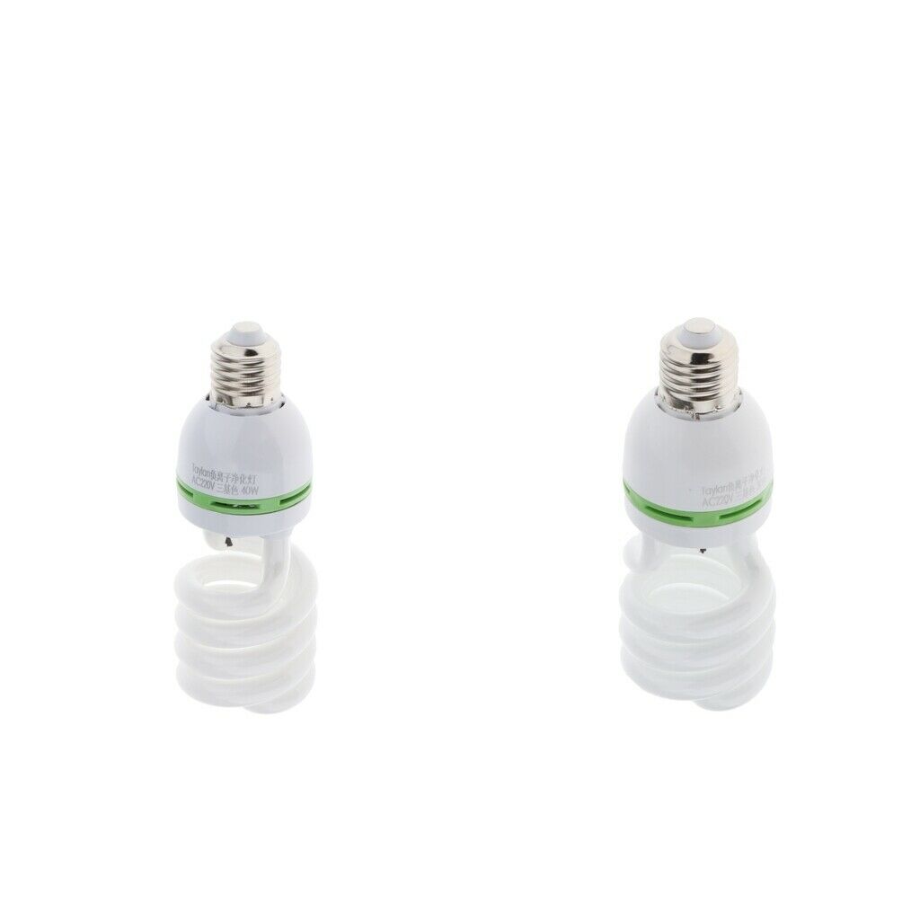 2x E27 Bulbs Photography Spiral Light Bulb For Home Bedroom Shop Street