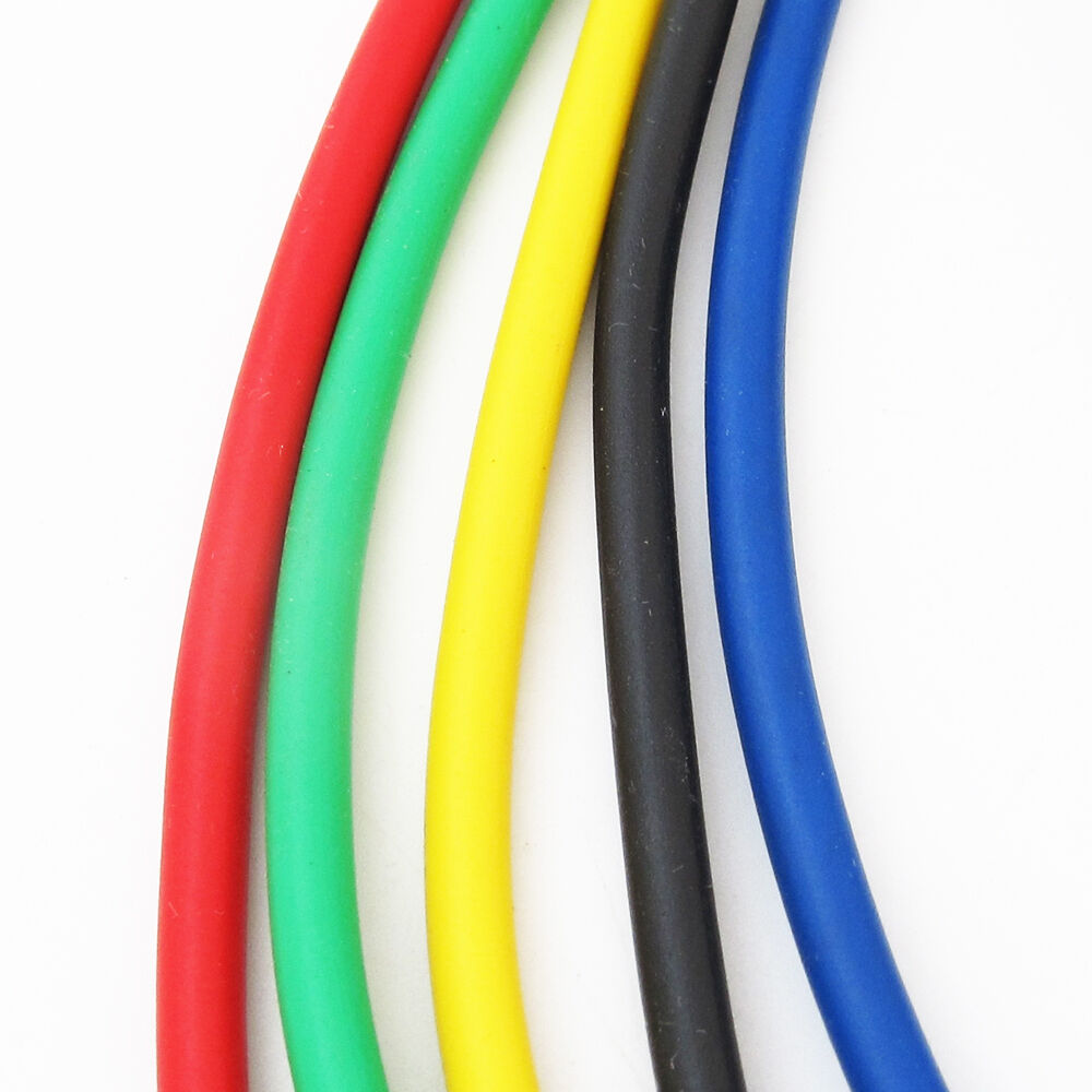 1set 1M/3.3ft Dual Jacket 4mm Banana Plug Silicone Voltage Probe Cable 5 Colors