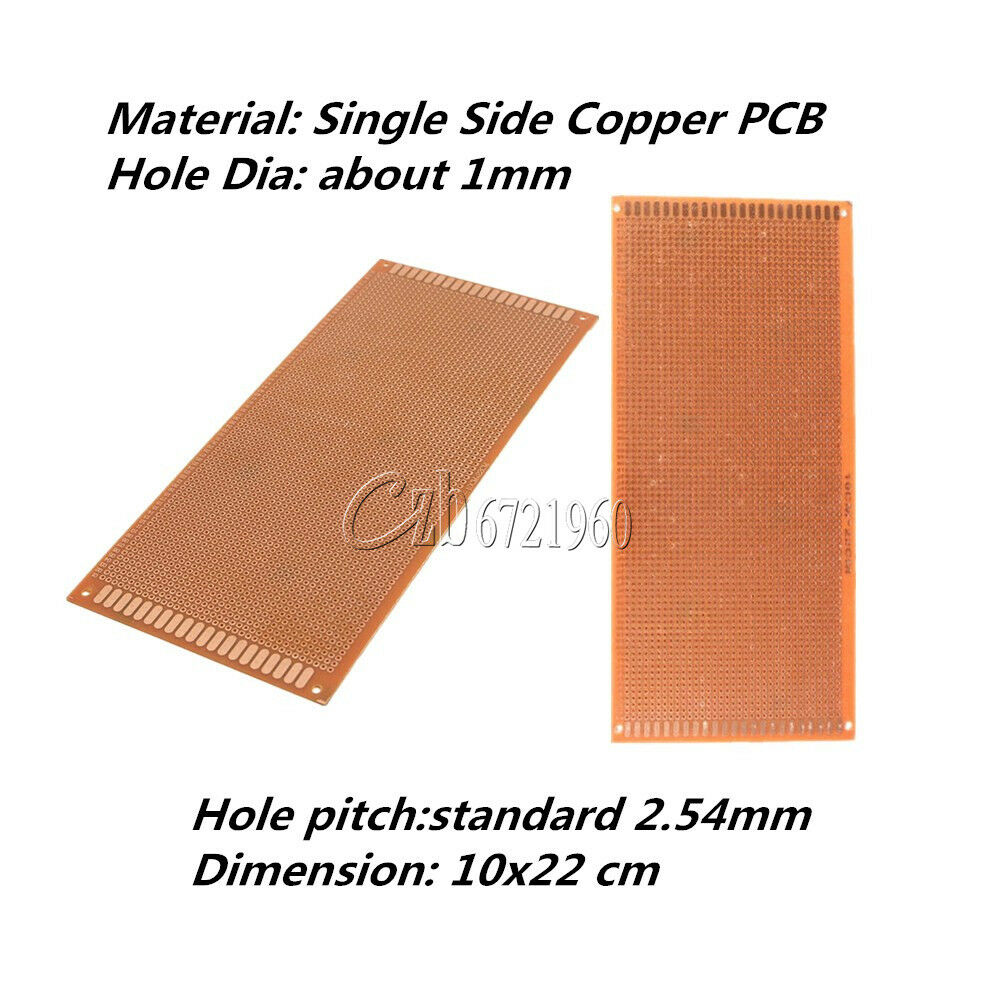 10PCS Single Side PCB Universal Board 10x22cm 10*22 2.54mm Pitch DIY Soldering