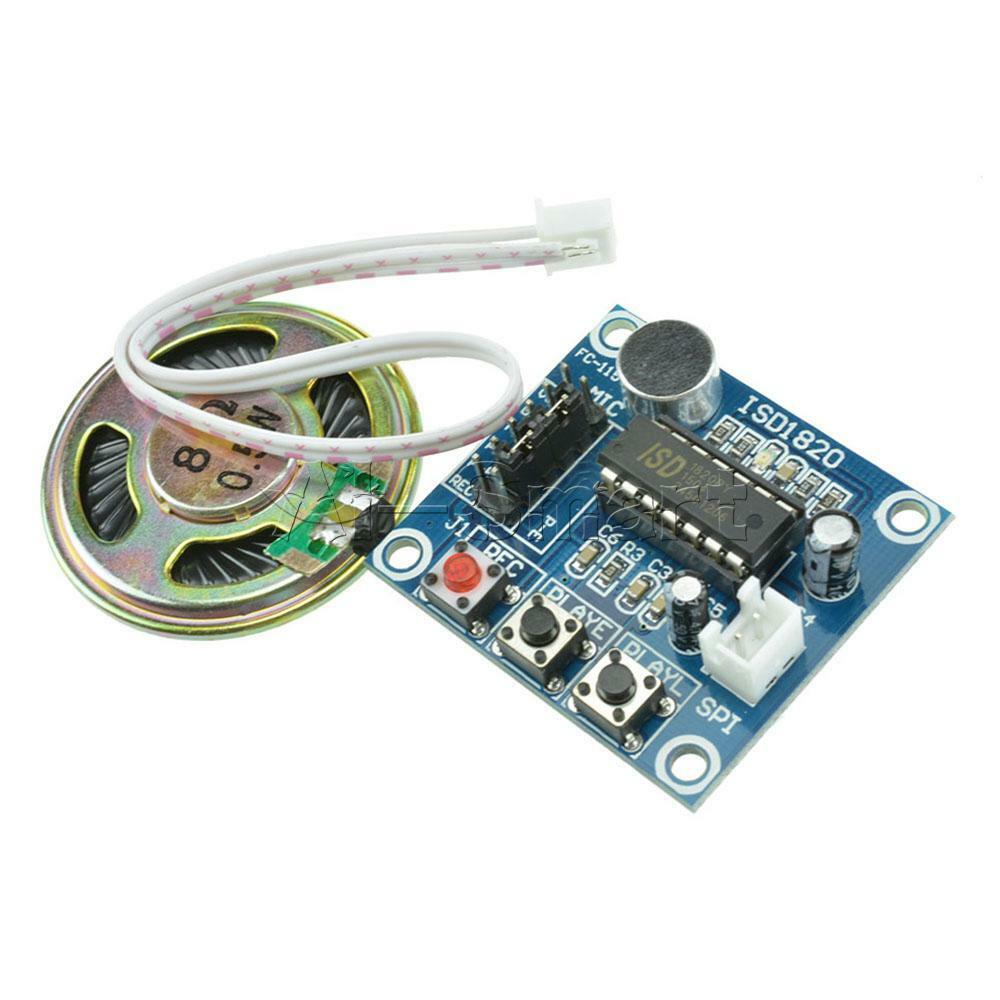 DC 3~5V Voice ISD1820 Recording Recorder Module With Mic Sound Audio+Loudspeaker