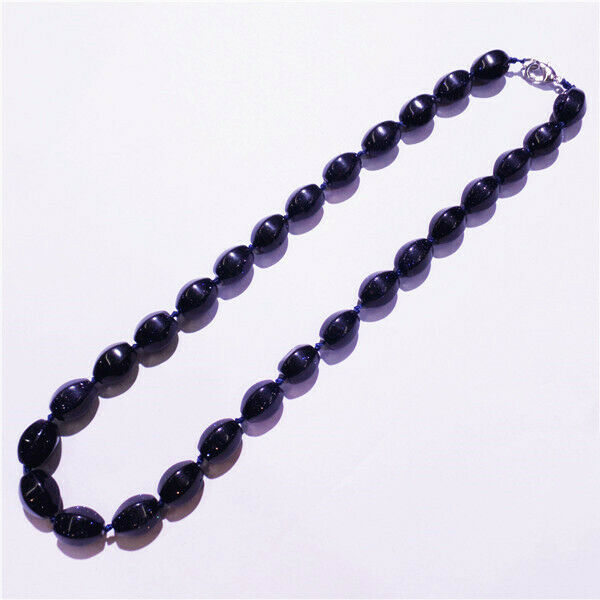 1 Strand 14x10mm Blue Sand Stone Faceted Lantern Beads Handmade Necklace HH9208