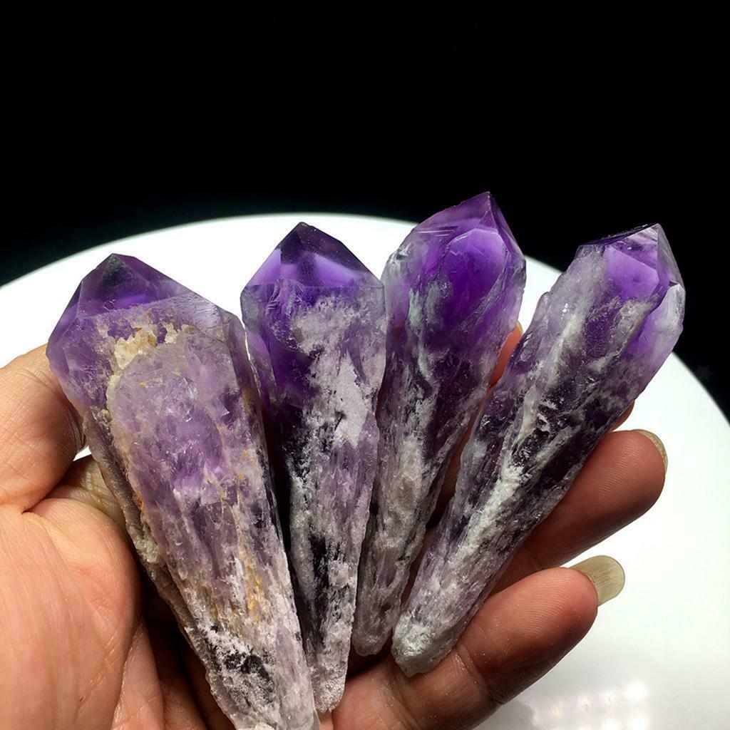 Purple Raw 20g Amethyst Cluster Natural Quartz Crystal Point Wand Ornaments