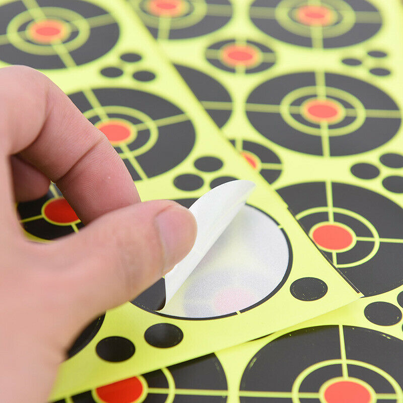 160pcs/10 sheets Shooting Targets Glow Florescent Paper Target for Hunting-ArrDD