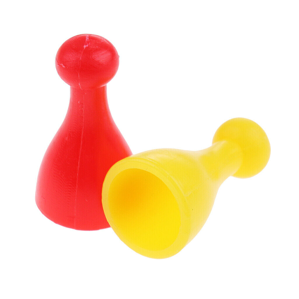 16 Packs Colorful Plastic Chess Pawn Pieces Board Halma Accessories 2.5cm