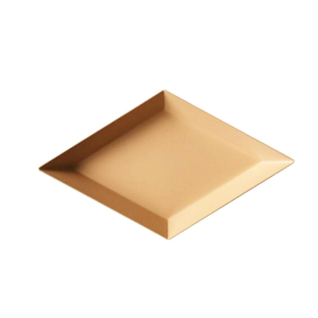 Colorful Polygonal Metal Desktop Combination Storage Tray Plate XS Apricot