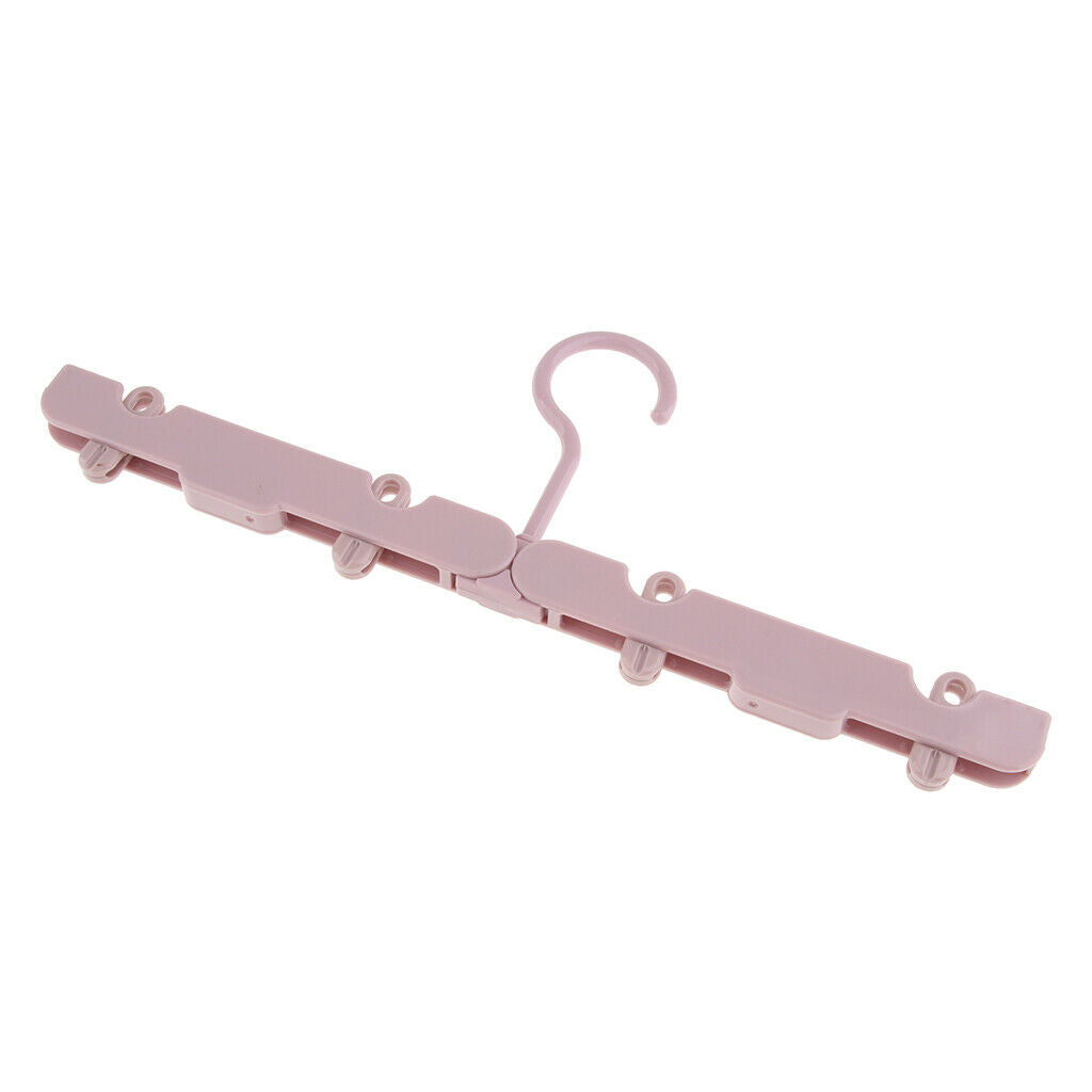 Travel Portable Folding Hangers ABS Plastic Foldable Hangers Pink