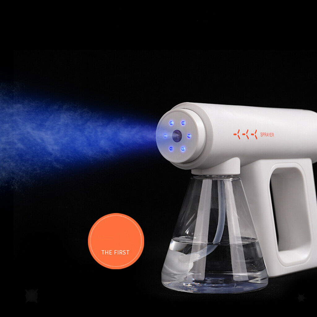 300ML Cordless 18W Blue Light Spray Disinfectant Sprayer Gun for Home Office