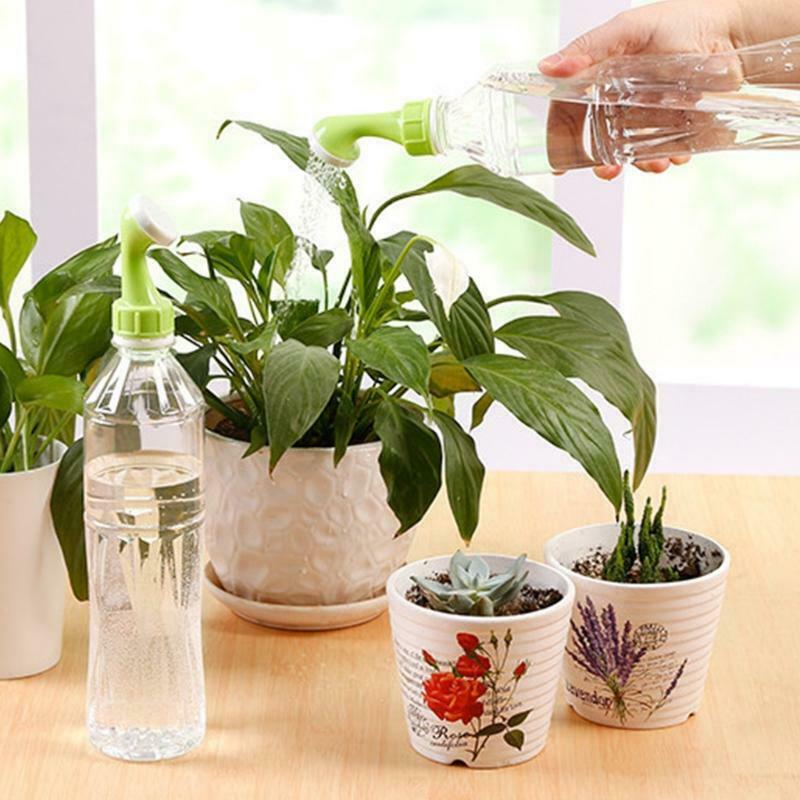 Gardening Plant Watering Attachment Spray-head Drink Bottle Water Can Waterers