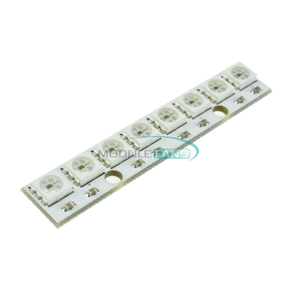 5PCS WS2812 WS2811 5050 RGB LED Lamp Panel Module 5V 8-Bit Rainbow LED Precise