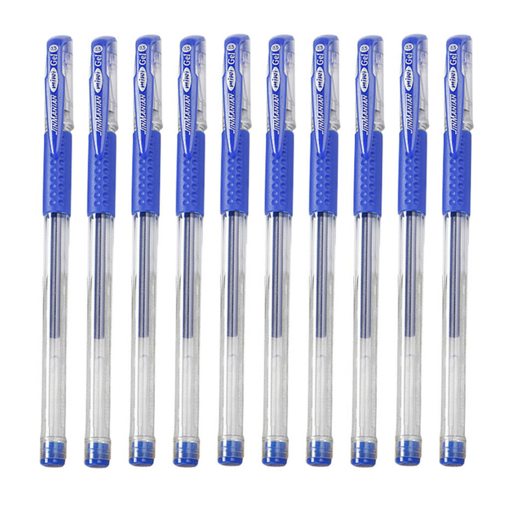 Pieces Medium 0.5mm Gel Pen Smooth for Office School Business Supplies Blue