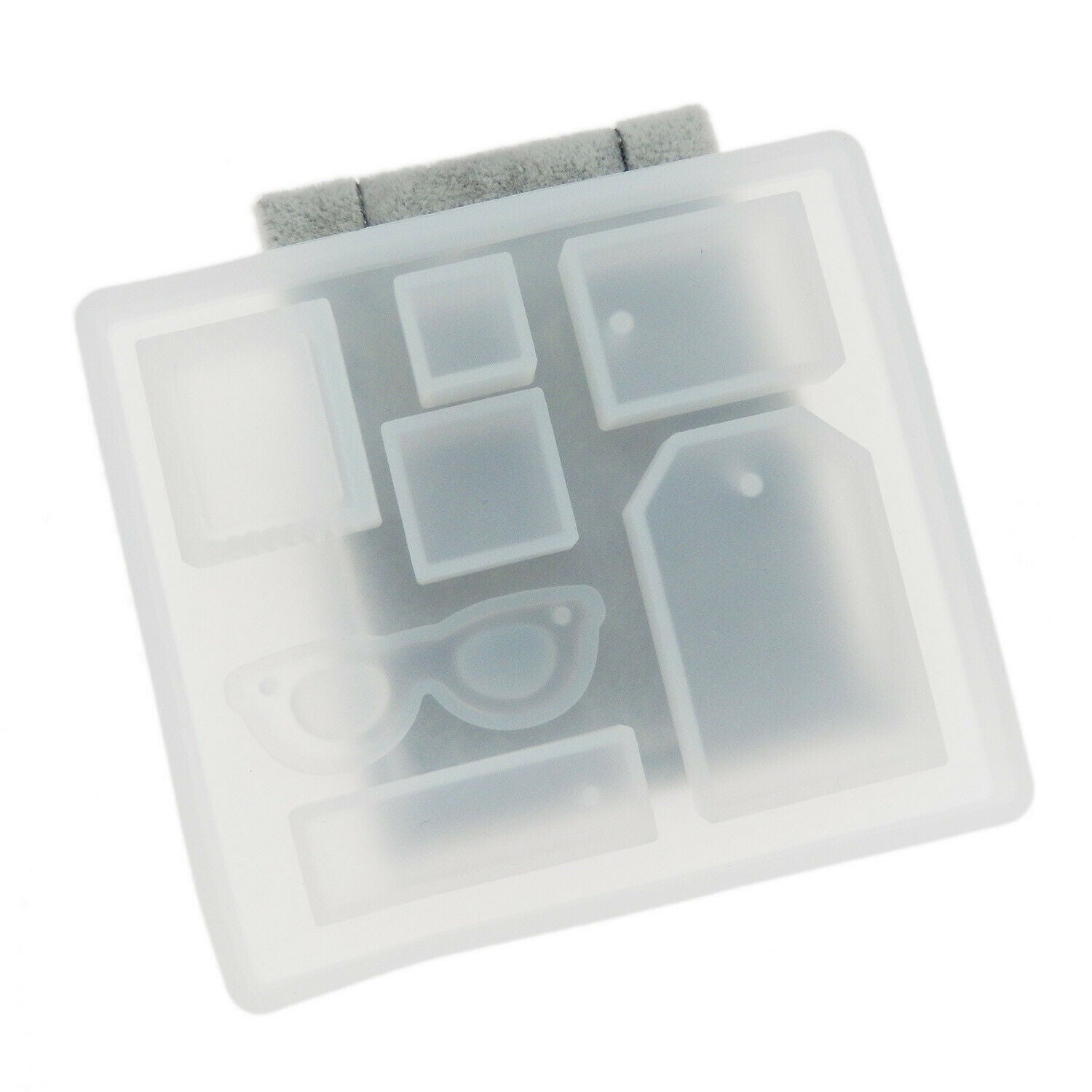1pc Glasses Rectangle Silicone Casting Molds Tool Mould Pendant DIY Accessories