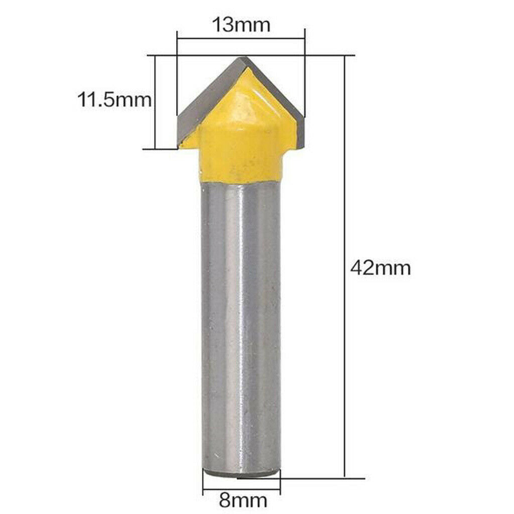 5/16 Inch Shank Tungsten Carbide Router Bit Set Woodworking (12 PCS) with Wooden