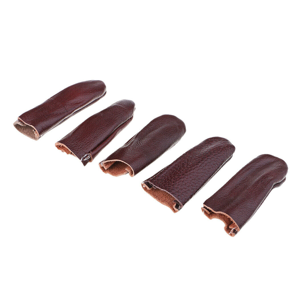 10pcs Needle Felting Leather Finger Protector Knitting Needles Point Protect