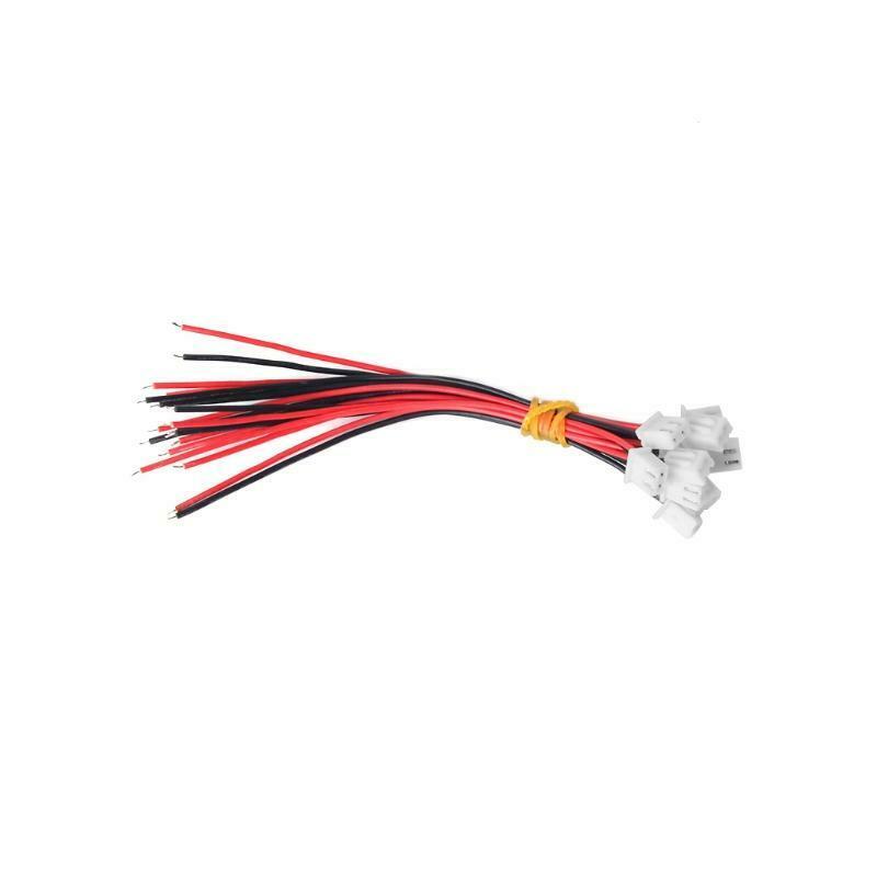 10 Sets JST XH 2.5-2 Pin Battery Connector Plug Female & Male with 120MM Wire