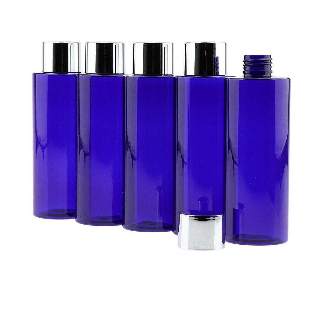5pcs Empty Refillable Makeup Lotion Essential Oil Bottles Liquid Contaiers 200ML