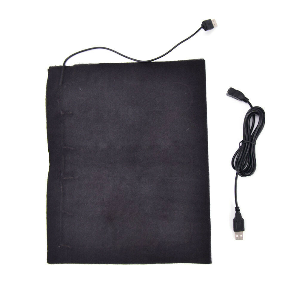 5V Carbon Fiber Heater USB Heated mat Jacket Heated Pads Winter Warmer HeateBDA
