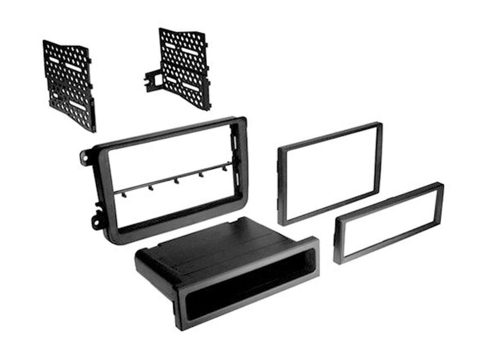 CT24VW09 RADIO STEREO SINGLE DOUBLE DIN FACIA FASIA PANEL TRIM FITS SKODA SUPERB