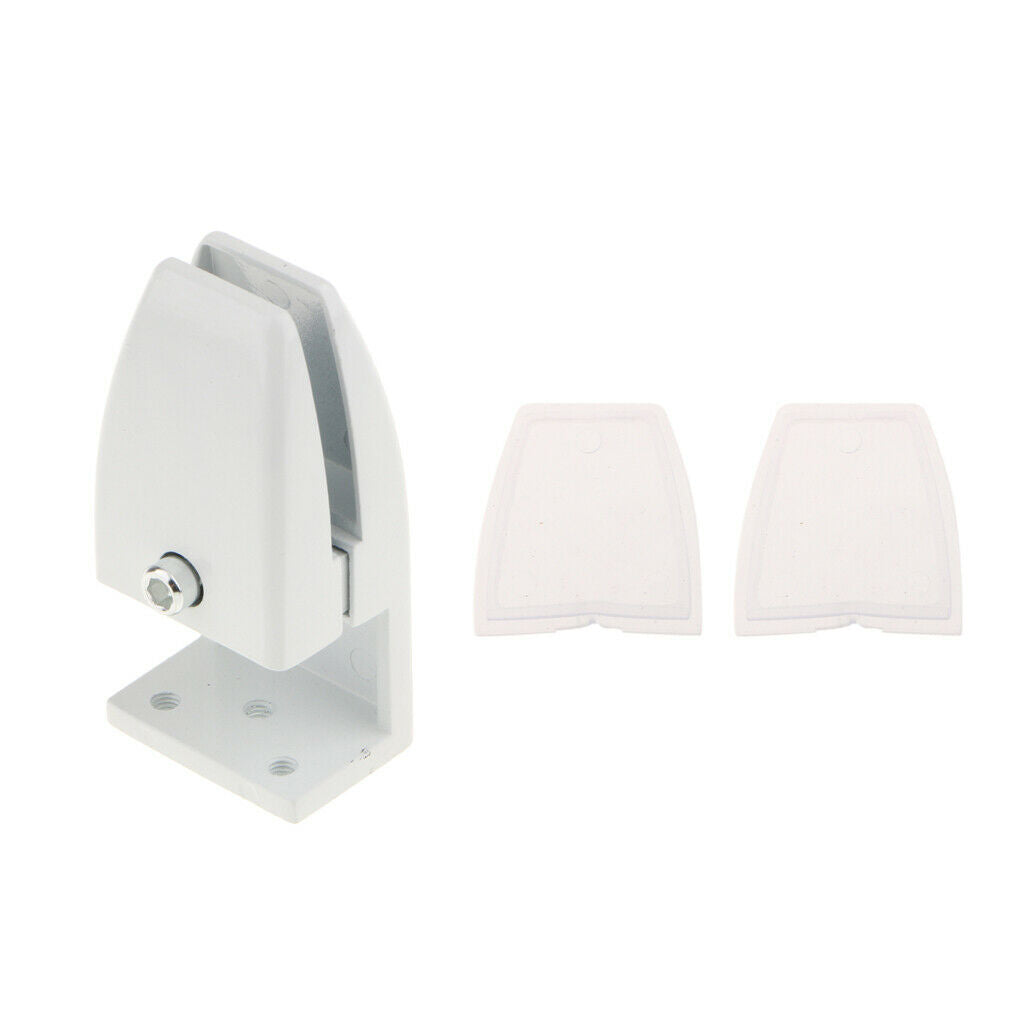 2x Aluminum Alloy Office Desktop Panel Screen Partition Clamp Clip Holders