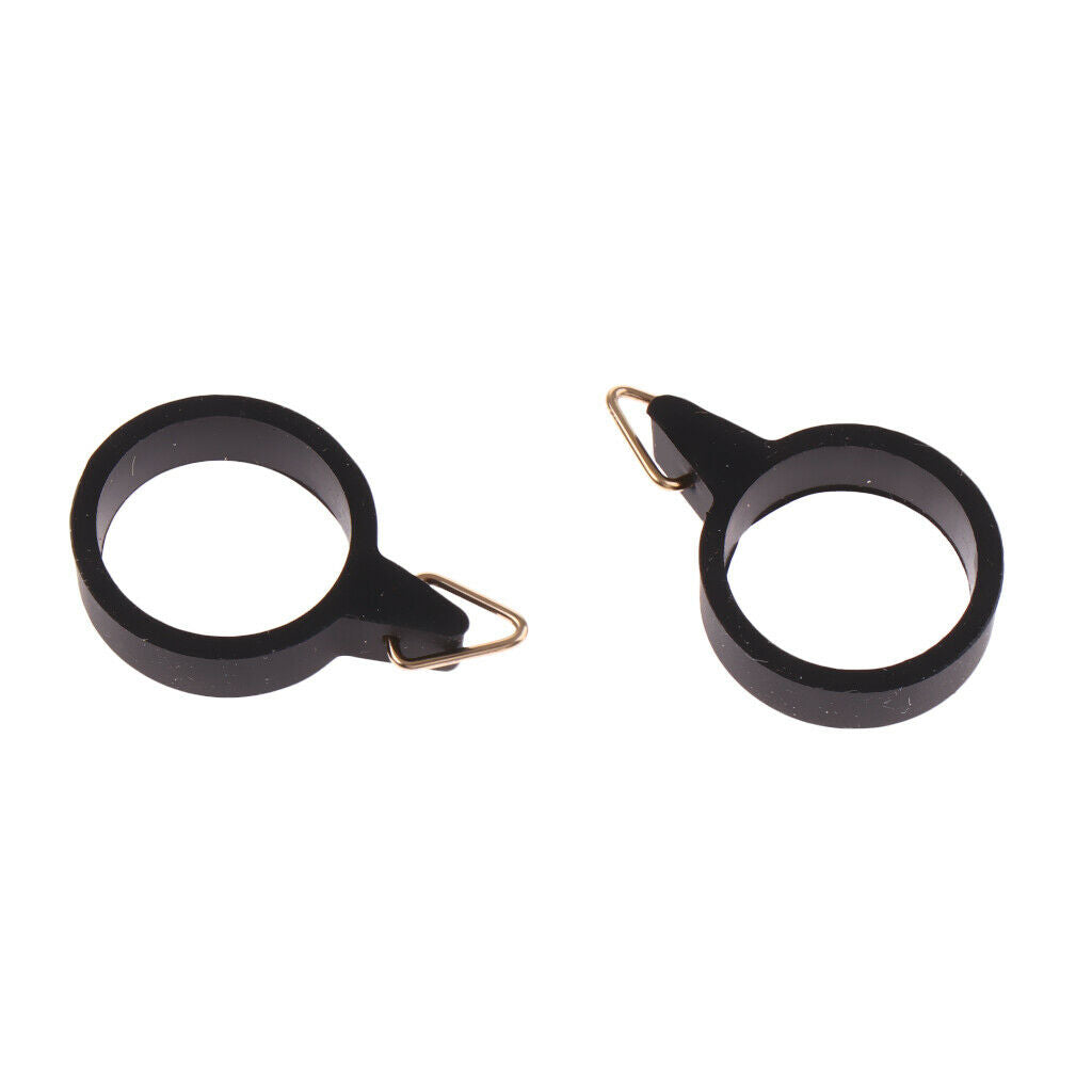2PCS Fishing Hook Keeper Rubber Ring Rod Pole Safety Lure Bait Holders  M