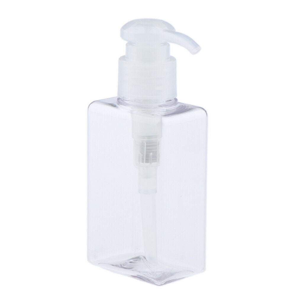 2Pcs PETG Body Wash Soap Cosmetics Liquids Plastic Pump Bottle for Home Travel