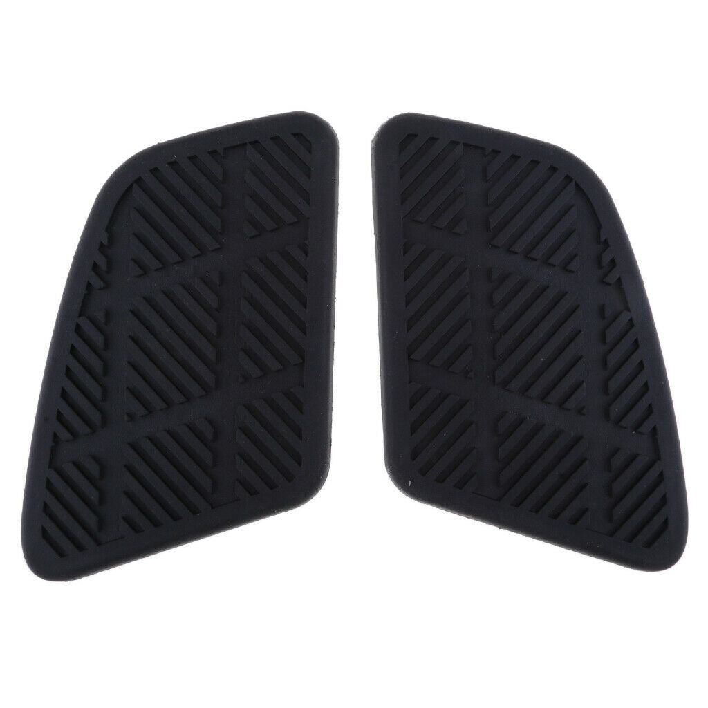 2 pieces motorcycle square fuel tank pads gas pad knee grip decals