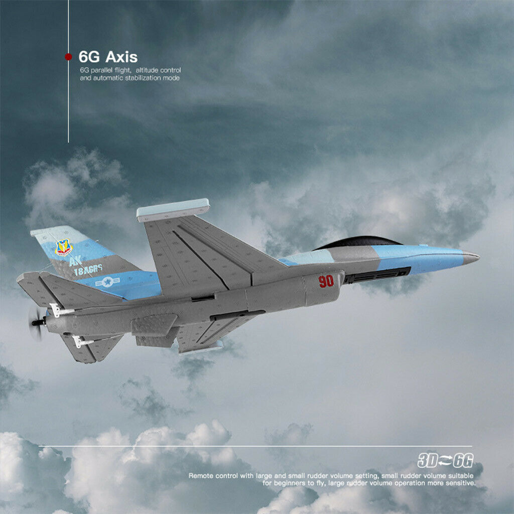 F16 2.4G RC Plane Glider Fighter Stunt Aircraft Drone Ready to Fly for Kids