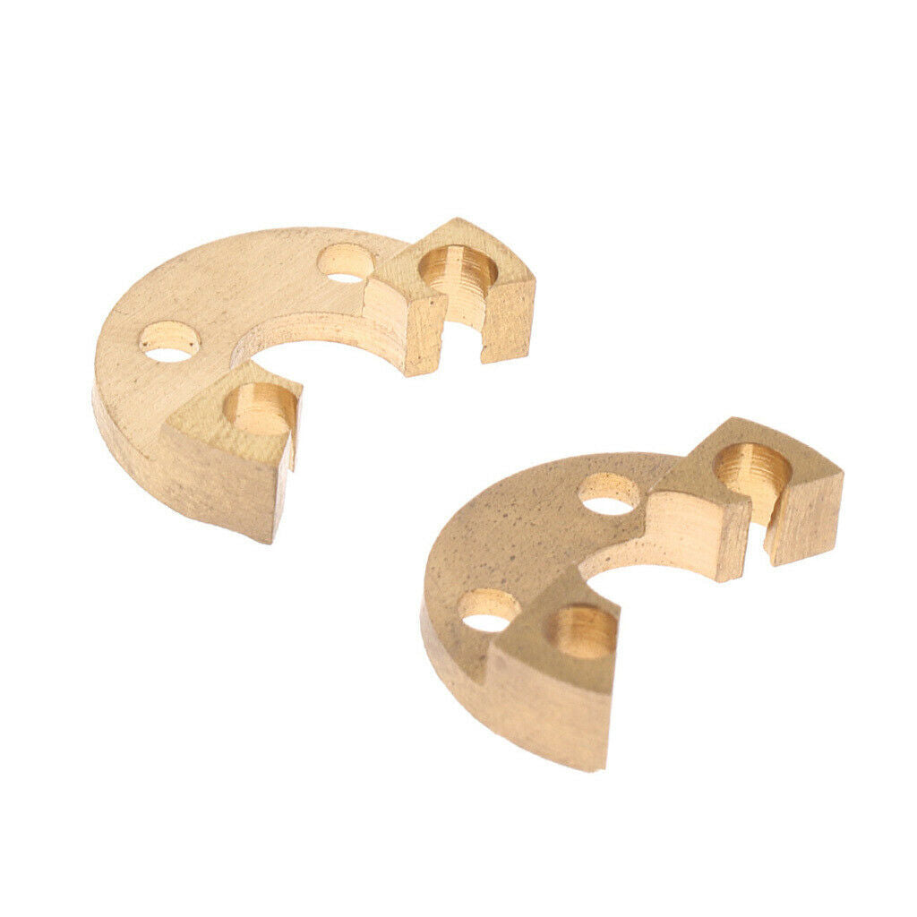 2pcs Golden French Horn Rotor Stops for French Horn Trombone Replacement