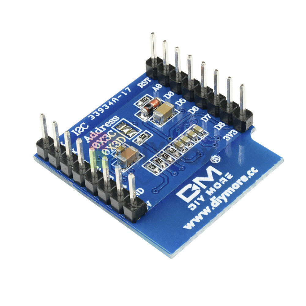 2PCS 0.66" D1 Mini OLED Display SSD1306 64x48 Shield for ESP8266 Arduino NodeMcu
