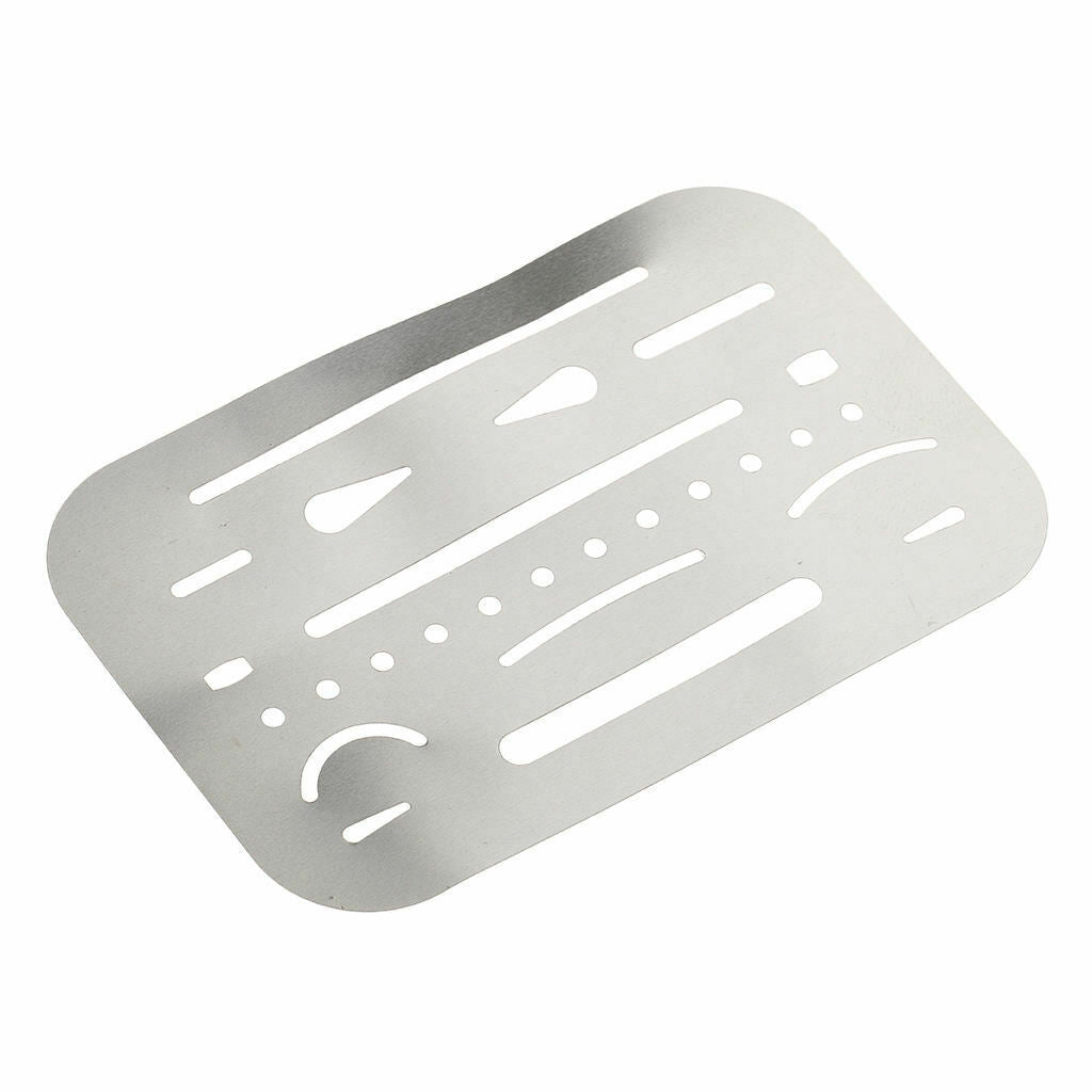 Stainless Steel Erasing Shield Letter Craft Drawing Drafting Art Tools 4x2