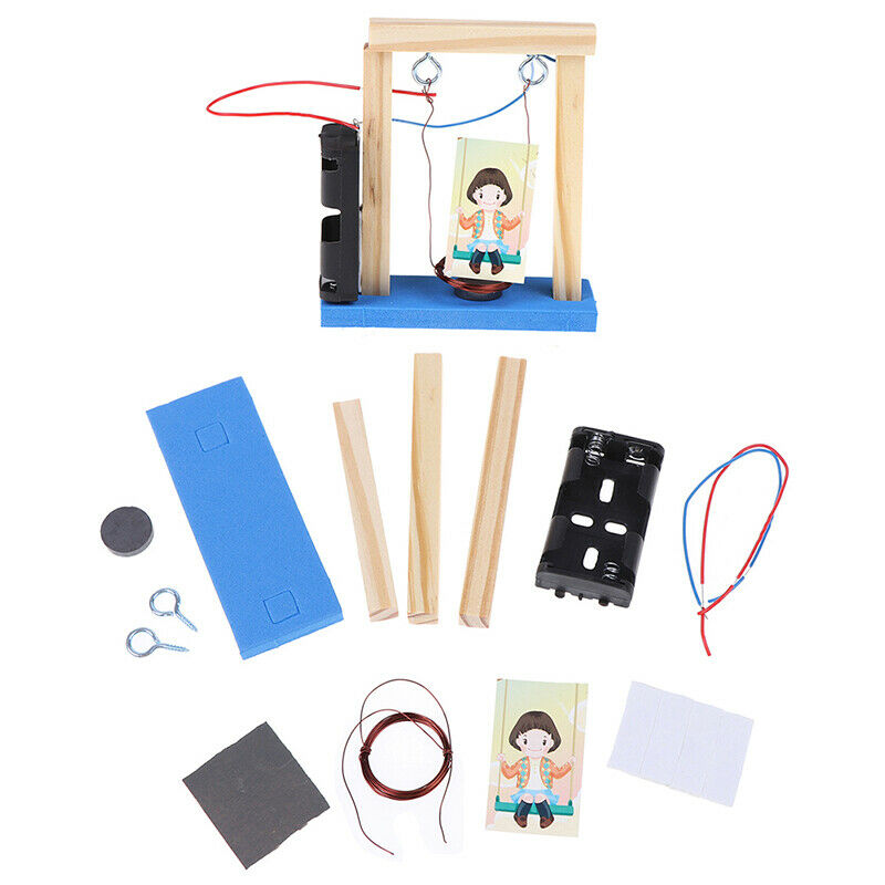 Invention experiment wood electromagnetic science DIY swing set educational  Kt