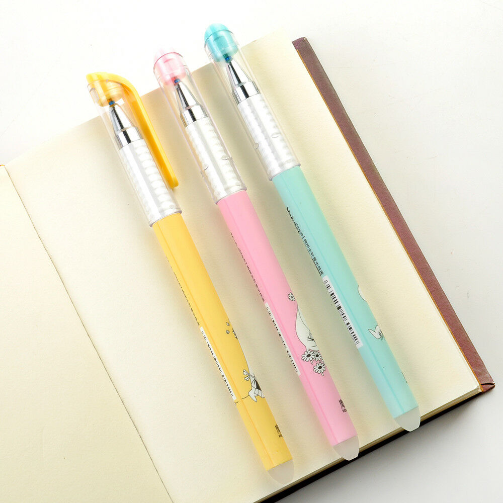 3pcs/lot 0.38mm Erasable Gel Pens Blue Gel-ink Pens Office School Supplies Gift