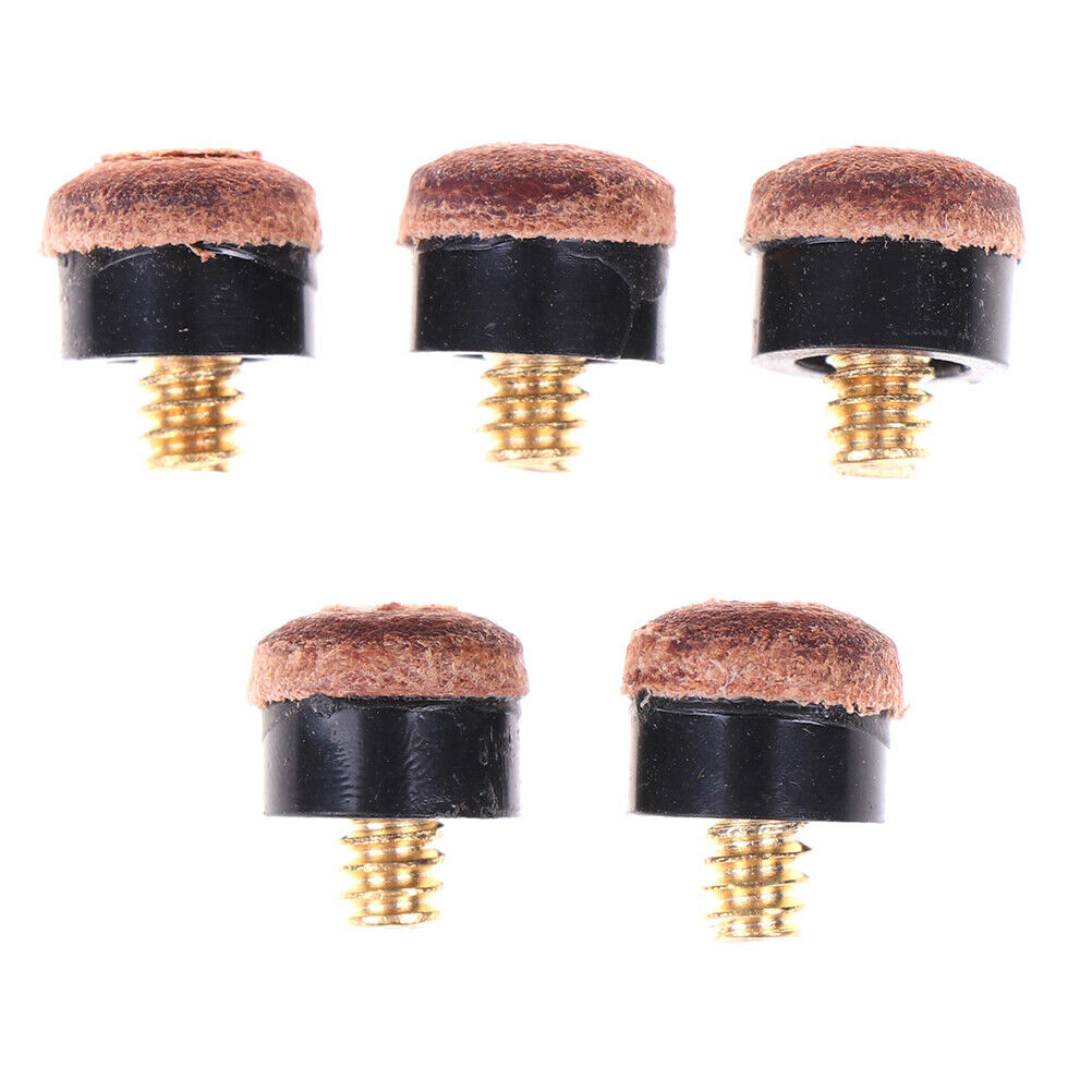 5pcs Screw On Cue Tips Billiard Pool Cue Stick Snooker Cue Replacement Pa.l8
