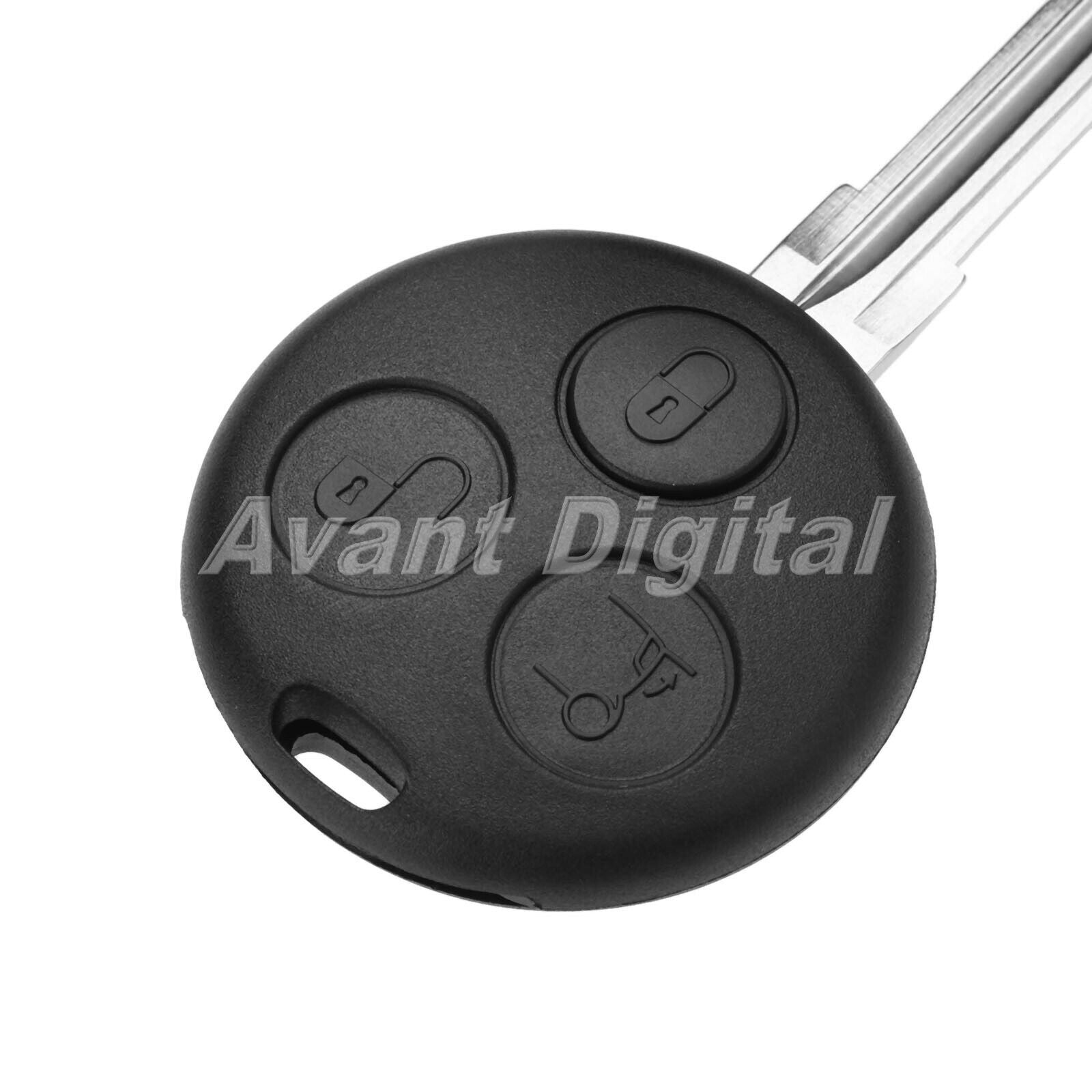 1Pc Car Remote Key 3 Button 433MHz Fit For Mercedes Benz Smart Passion 2000-2004