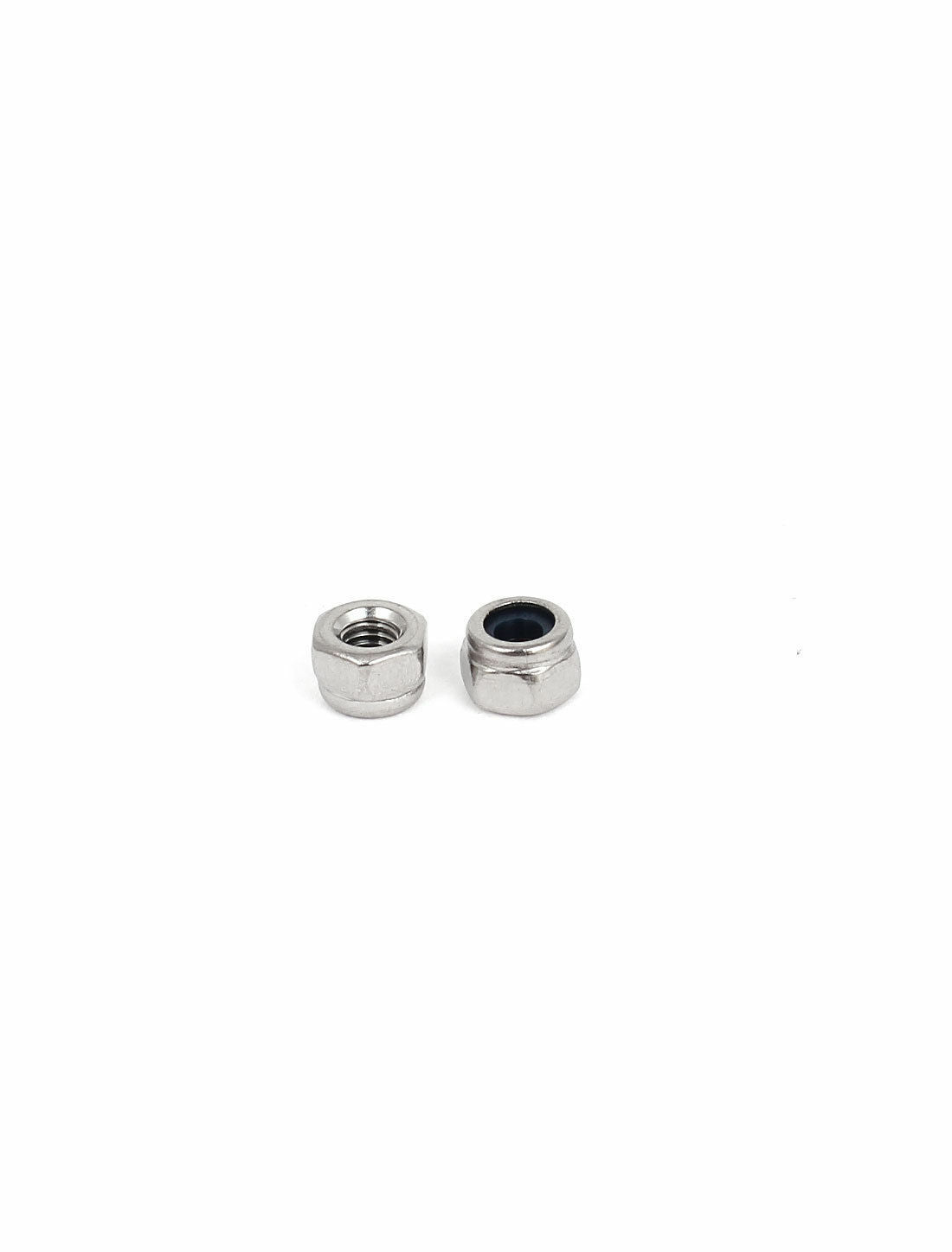 10pcs M3 x 0.5mm 304 Stainless Steel Nylock Nylon Insert Hex Lock Nuts