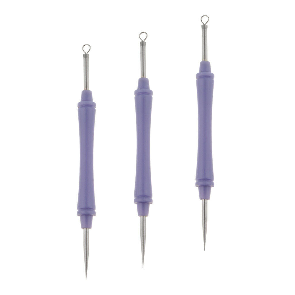 3Pcs Stainless Acne Blackhead Removal  Tool Dual Head W/