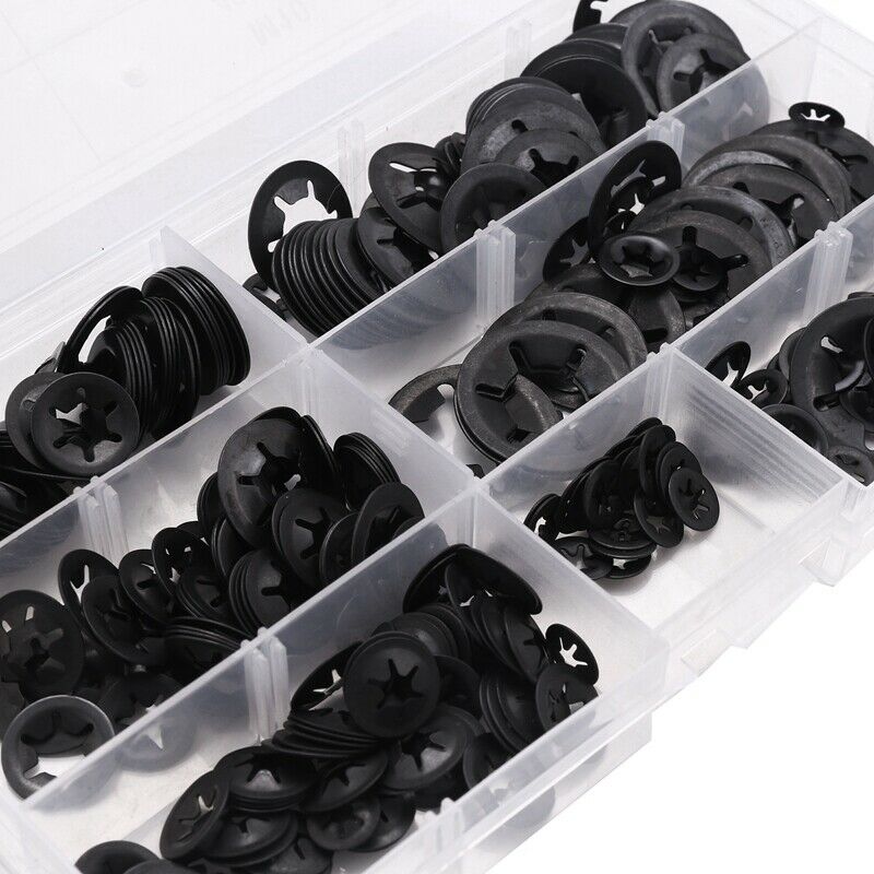 340Pcs Internal Tooth Starlock Washers  Speed Locking Washers Push on Speed ClU2
