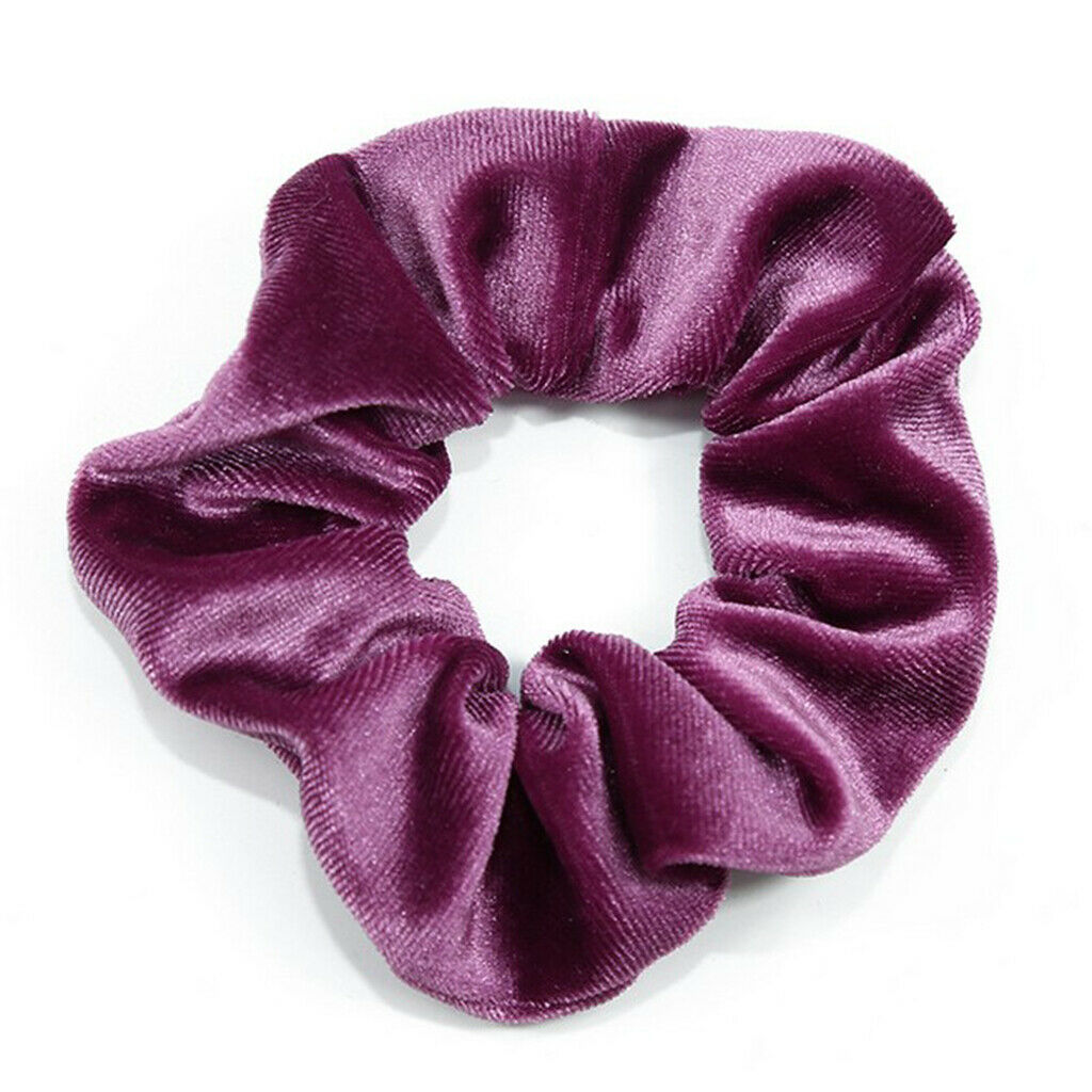 2x Velvet Scrunchies Assorted Rubber Hair Band Hair Ring Hair Accessories