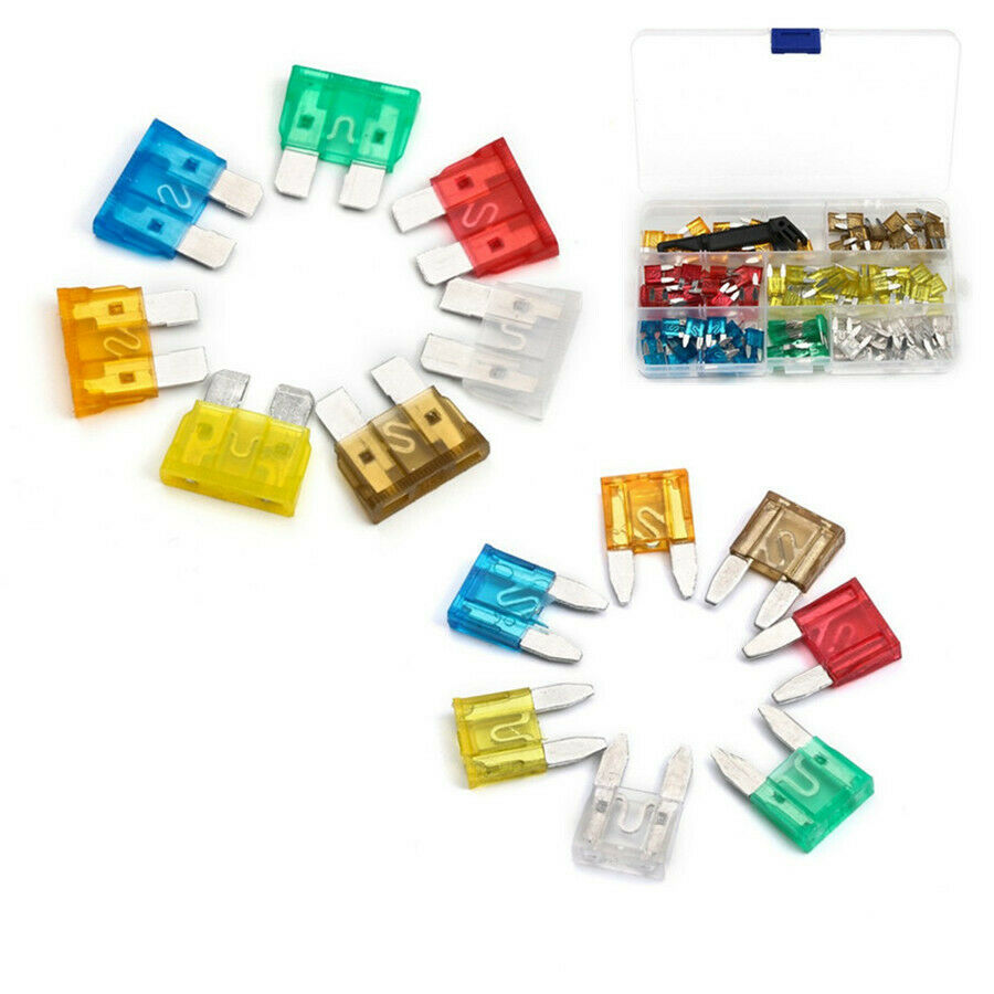 242 Pcs Ato Car Truck Car Combo Fuse Mini Standard Blade Fuse Combo