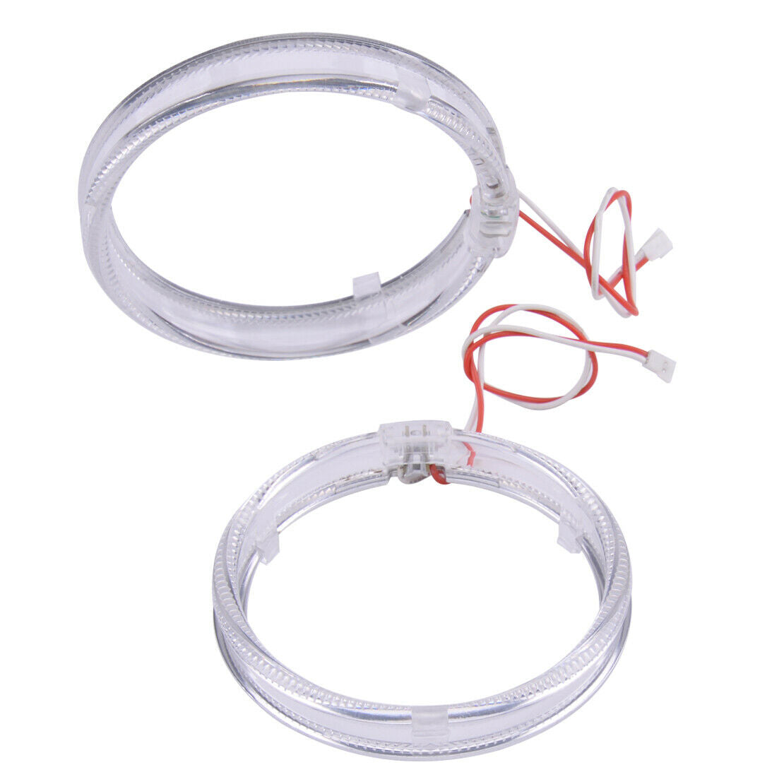 2pc White LED Light Guide Angel Eyes Halo Rings for Car Headlight Retrofit BEST