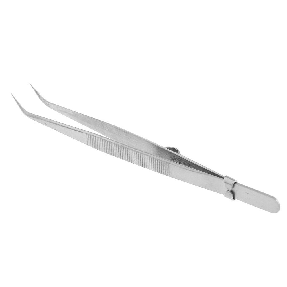 Adjustable slide lock antistatic tweezer for jewelry electronic component.l8