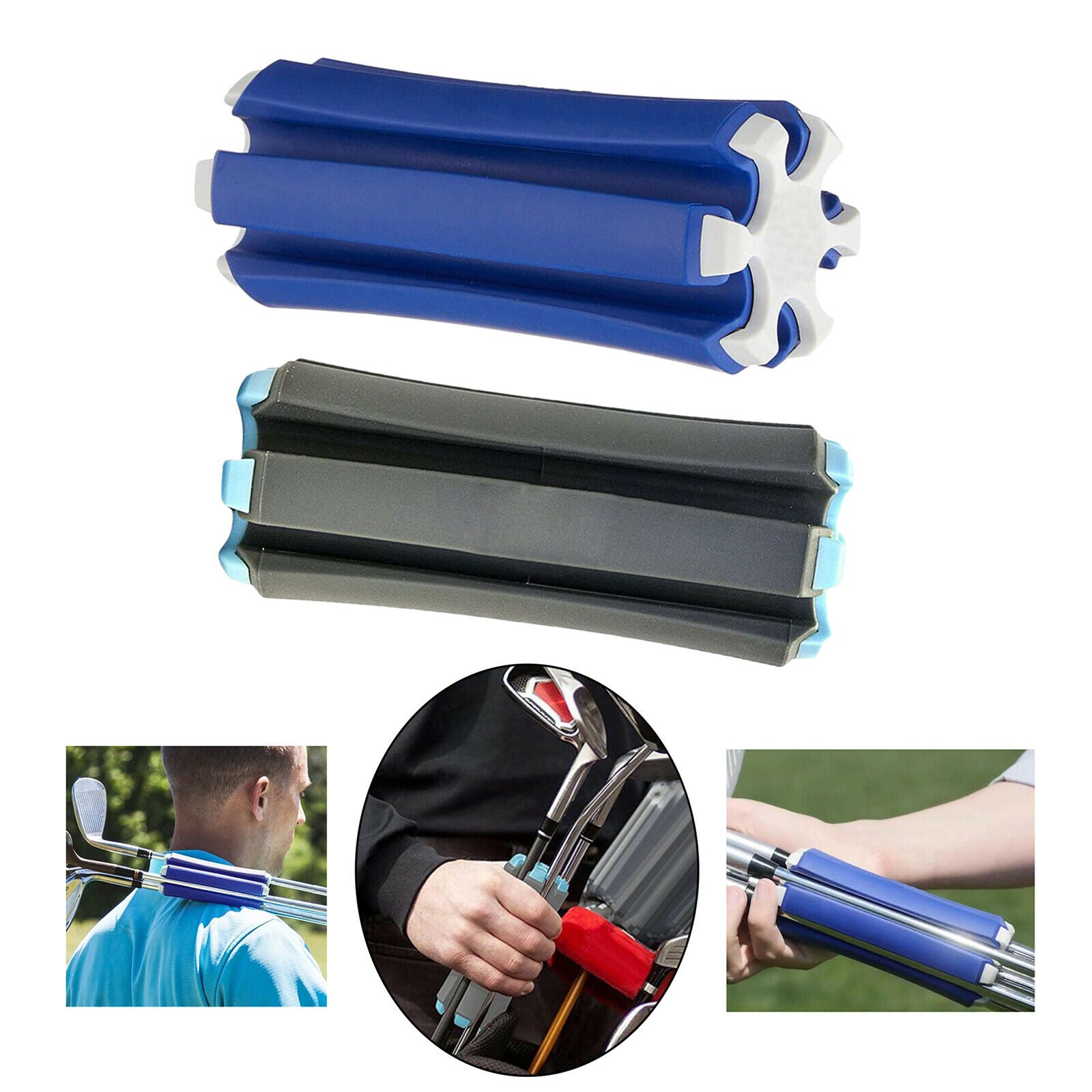 2Pieces Portable Small Golf Fixed Storage Accessories Holds Up to 6 Clubs
