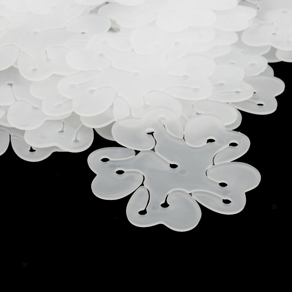 50pcs Flower Shape Balloon Clip Tie for Wedding Party Decoration