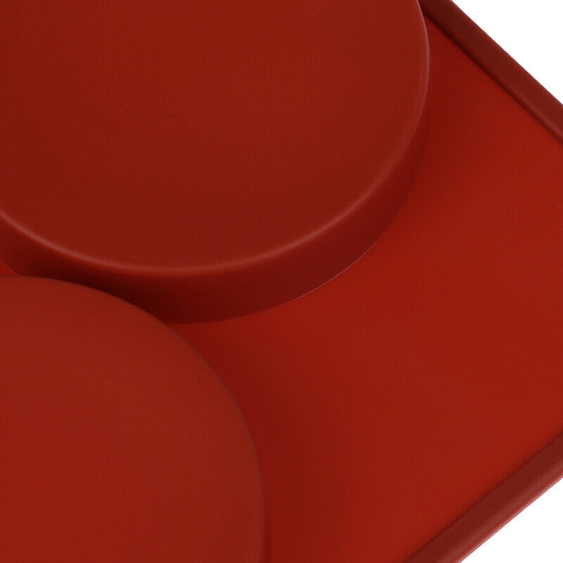 3 Cavity Large Round Disc Silicone Mold Shallow Cylinder Classic Mold Sha.l8