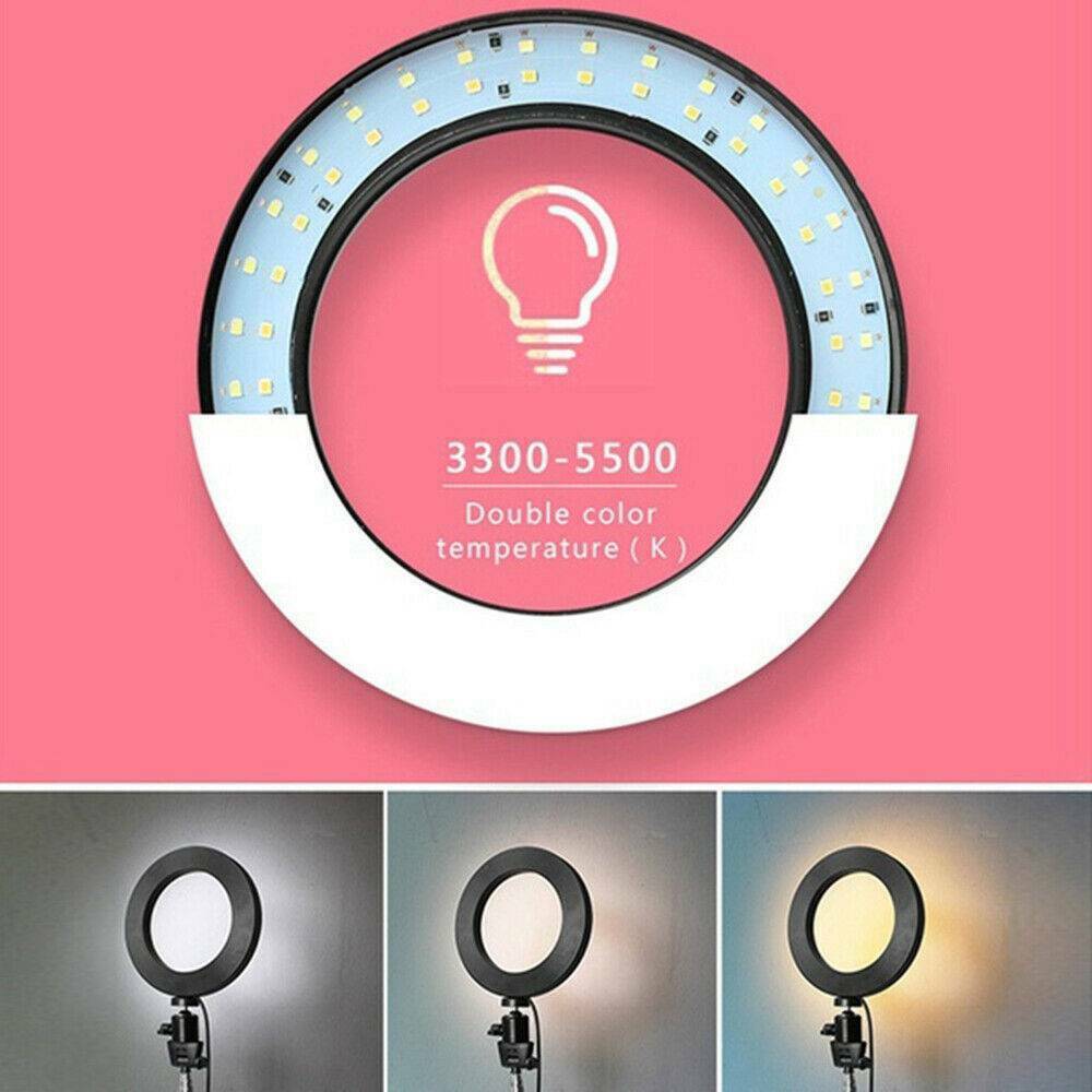 10'' LED Ring Light Lamp For Selfie Camera Phone Studio Photo Video Dimmable !